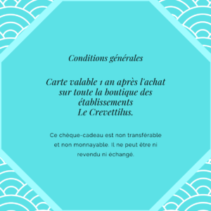 Carte 80 € « Empereur des Crevettes »
