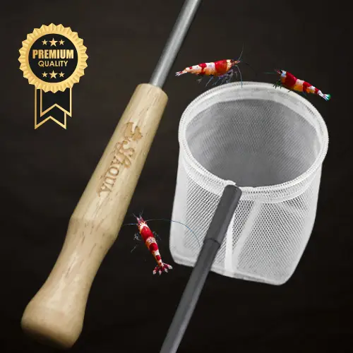 Epuisette Spéciale Eleveur Crevettes - Wood Premium - SL AQUA Le Crevettilus